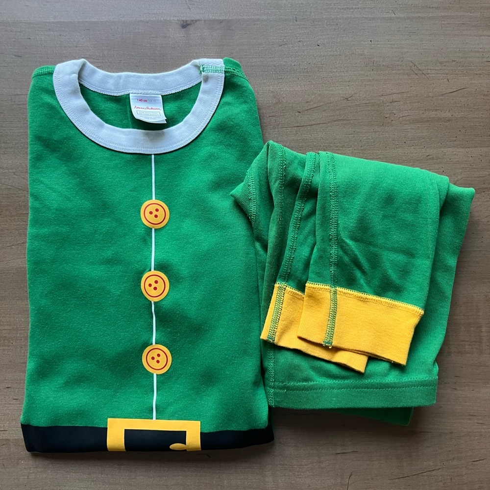Hanna Andersson Organic Cotton Elf Pajama Set